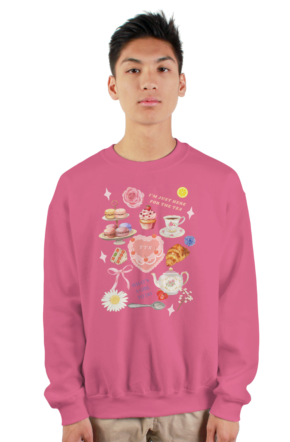 JUST HERE FOR THE TEA SWEATSHIRT