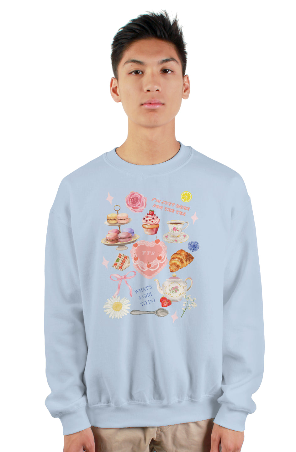 JUST HERE FOR THE TEA SWEATSHIRT